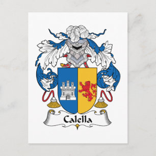 Calella Family Crest Postcard
