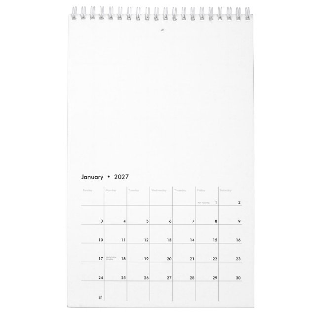 Calendar (Jan 2027)