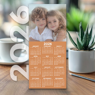 Calendar 1 Photo Collage - Can Edit Colour - Card