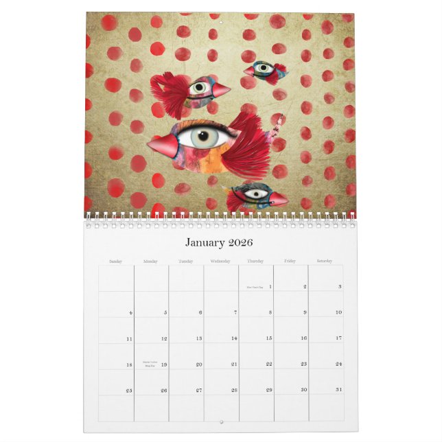 Calendar 2011 Whimsical transparency and colour (Jan 2026)