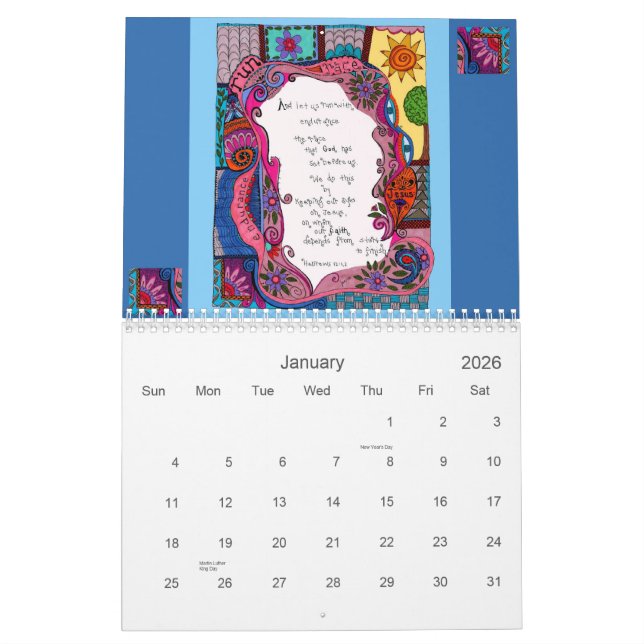 Calendar 2012 Christian (Jan 2026)