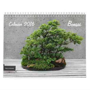 Calendar 2016 with Bonsai