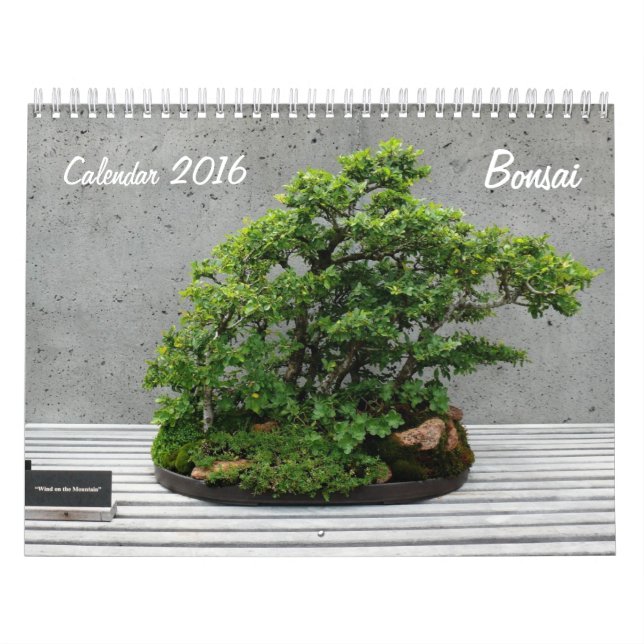 Calendar 2016 with Bonsai (Cover)