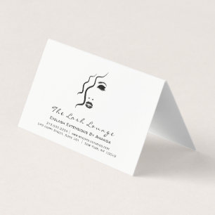 Calendar 2018 Beauty Studio Hair Glam Lashes Logo Business Card