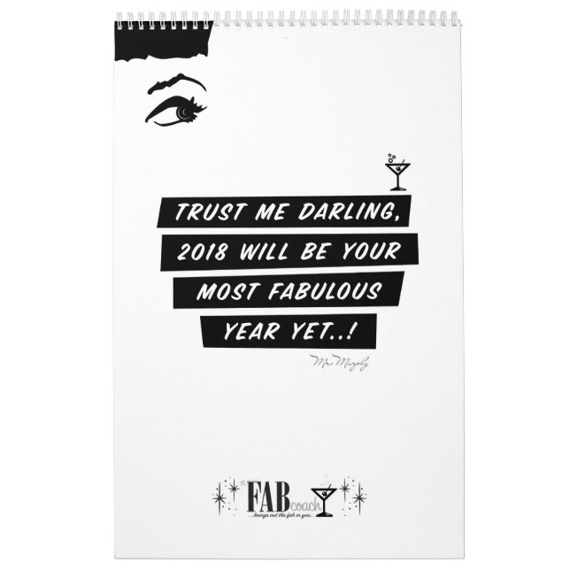 Calendar 2018 - your most fabulous year yet! (Cover)