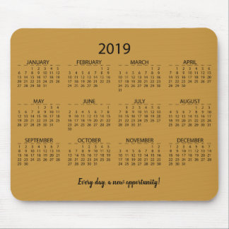 Calendar 2019 mouse mat