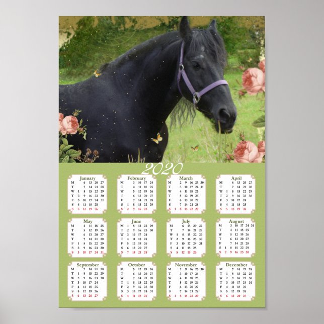 Calendar 2020 Horse ~ Poster (Front)