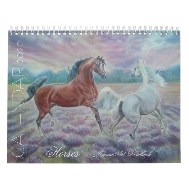CALENDAR 2020 - HORSES - ART DOROTHEAH (Cover)