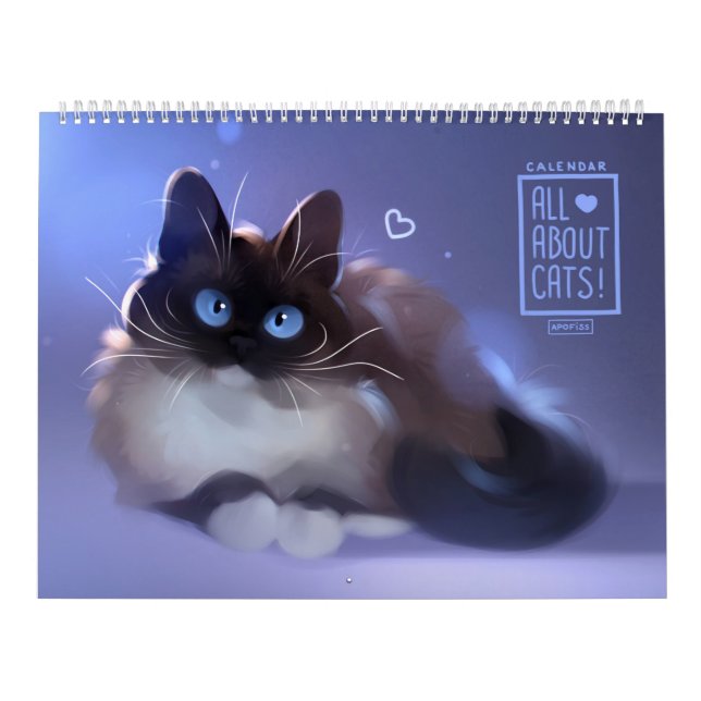 Calendar 2021 All about cats! (Cover)