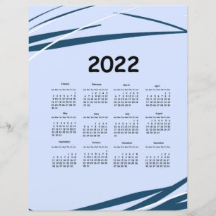 Calendar 2022. Planning business, design modern