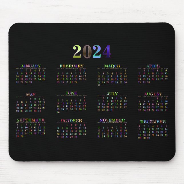Calendar 2024 mouse mat (Front)