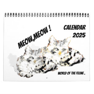 Calendar 2025 : Love of The Feline