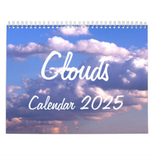 Calendar 2025 with Clouds