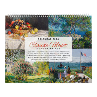 Calendar 2026 - Claude Monet 2 - Impressionism