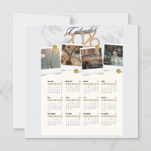 Calendar 2026 magnetic invitation