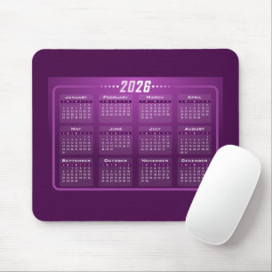 Calendar 2026 mouse mat