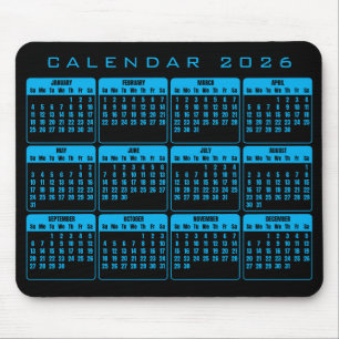 Calendar 2026 mouse pad