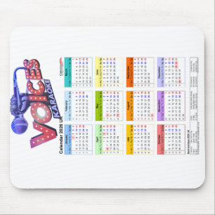 Calendar 2026 mousepad. mouse mat