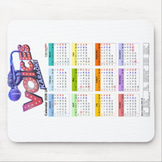Calendar 2026 mousepad. mouse mat