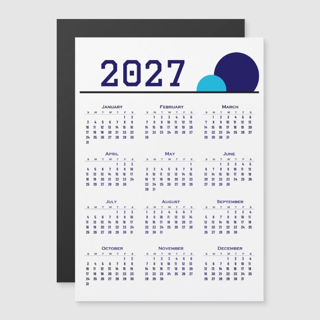 Calendar 2027 (Front/Back)