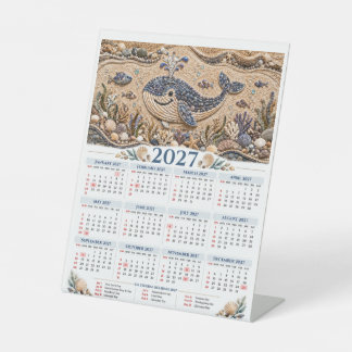 Calendar 2027 006 pedestal sign