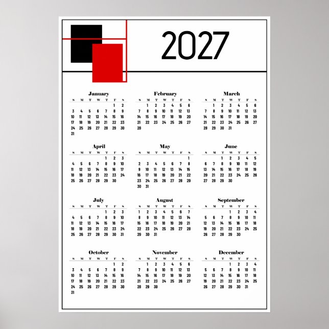 Calendar 2027 poster (Front)