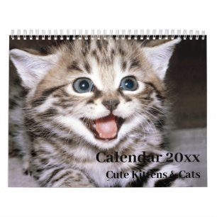 Calendar 20xx - Cute Kittens and Cats