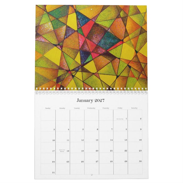 CALENDAR - Abstract Art I - 2012 (Jan 2027)