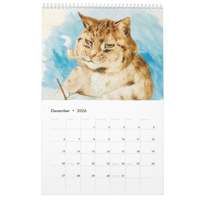Calendar by Louis Wain (Dec 2026)