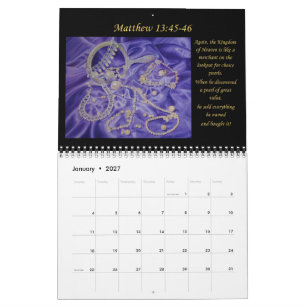 Calendar Christian bible artwork