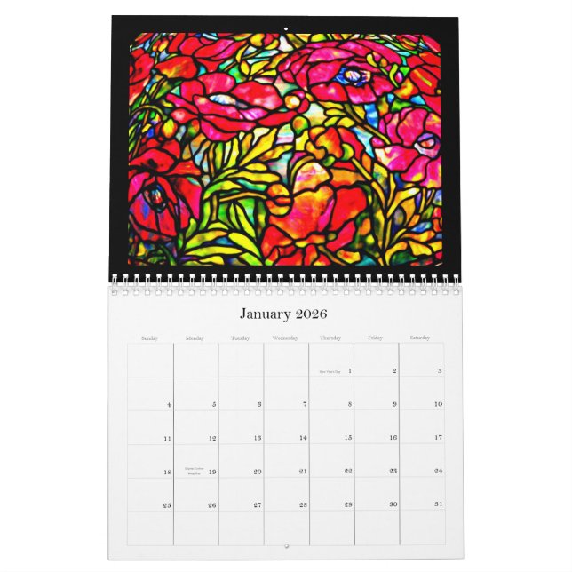 Calendar-Classic/Vintage-Louis Comfort Tiffany Calendar (Jan 2026)
