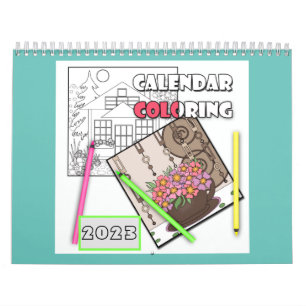 Calendar , coloring , 2024