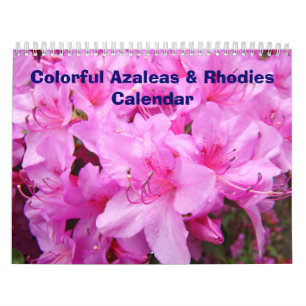 Calendar Colourful Azaleas & Rhodies Calendars