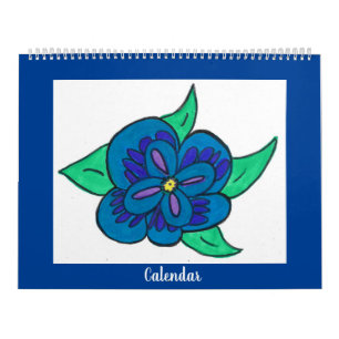 Calendar (Colourful Flowers)