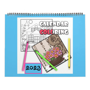 Calendar , colouring 