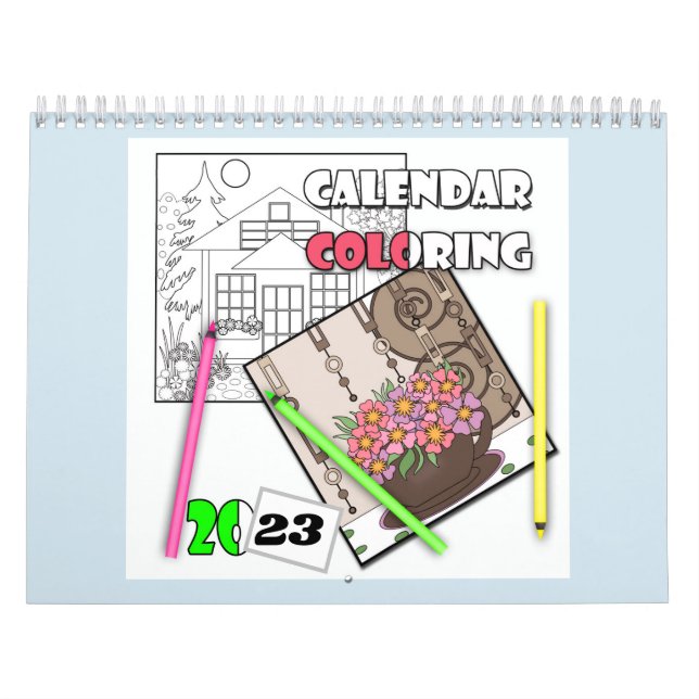 Calendar , colouring ,  (Cover)