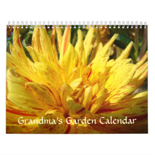 CALENDAR DAHLIAS FLOWERS Grandma's Garden
