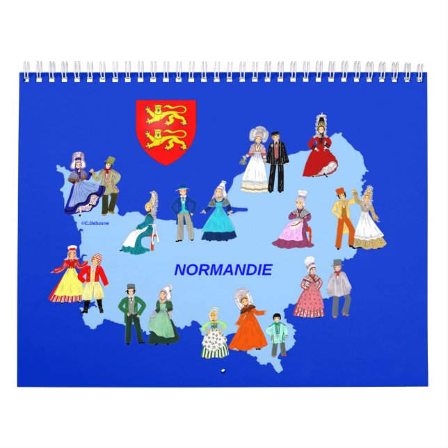 Calendar, folklore of Normandy, France Calendar (Cover)