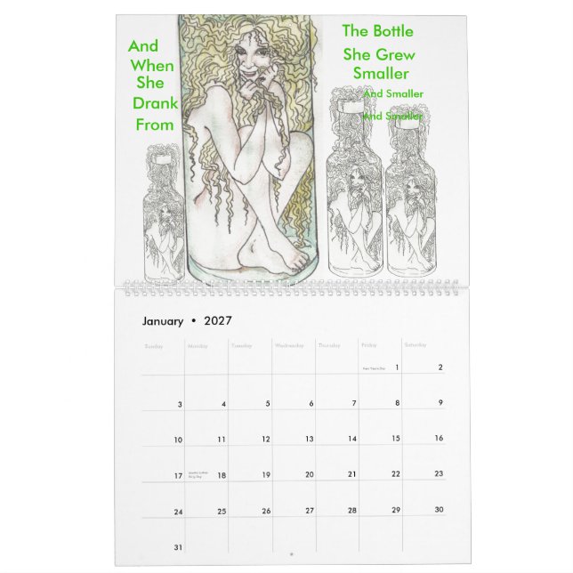 Calendar for my son (Jan 2027)