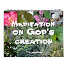 Calendar God meditation photos elegant garden