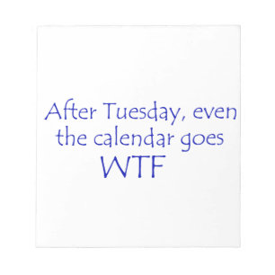 Calendar goes wtf notepad