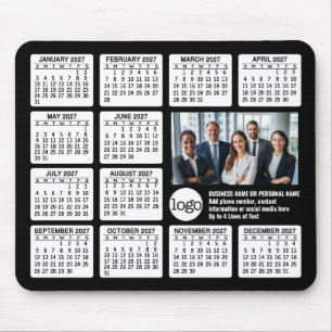 Calendar - logo, photo business mouse mat
