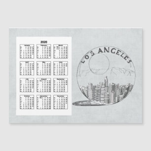 Calendar Los angeles Full Year 2020