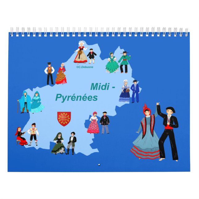 Calendar, Midi-Pyrénées, France Calendar (Cover)
