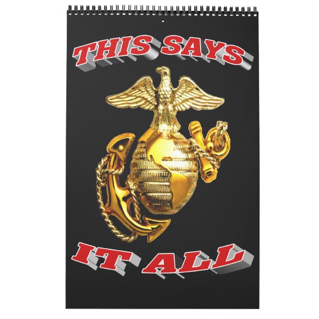 Calendar Montford Point Marines (Back)