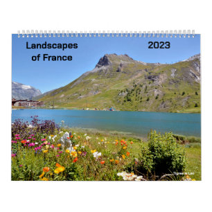 Calendar of 2023 landscapes of France