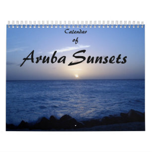 Calendar of Aruba Sunsets