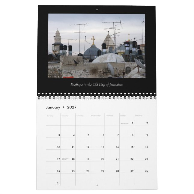 Calendar of Crosses Around the World (Jan 2027)