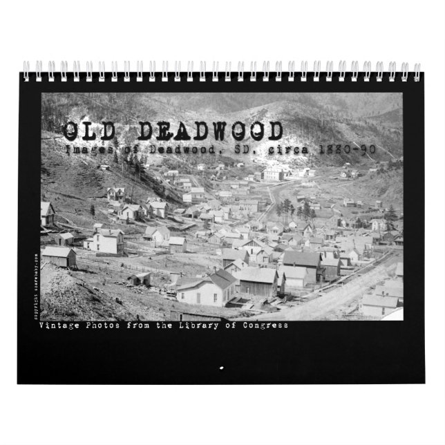 Calendar of Old Deadwood, Dakotas (Cover)