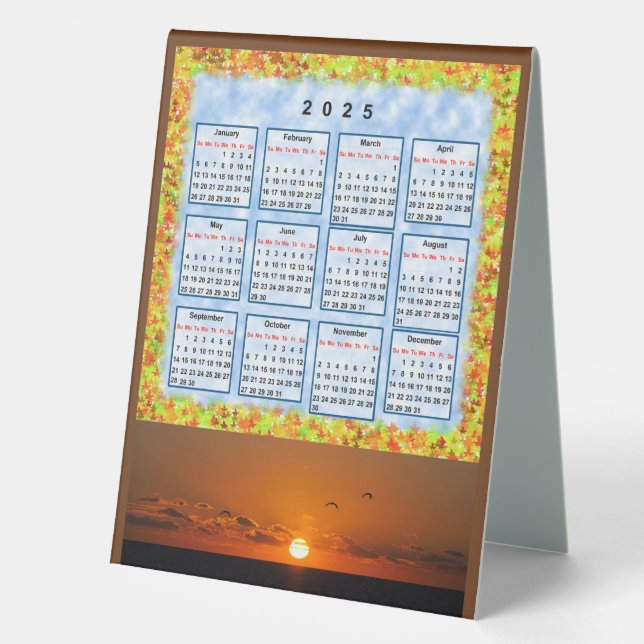 Calendar of the year 2025  (Front)